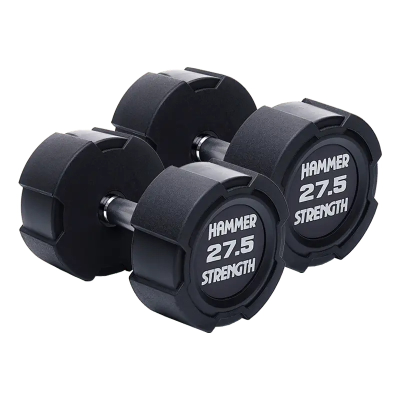 Hammer Strength Dumbbells - Rubber